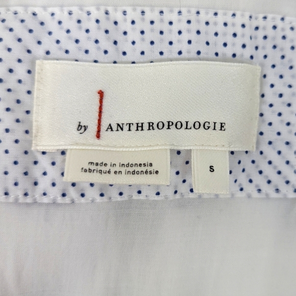 Anthropologie Marcie Cotton Surplice Dress Womens Small White Sundress - Picture 13 of 14